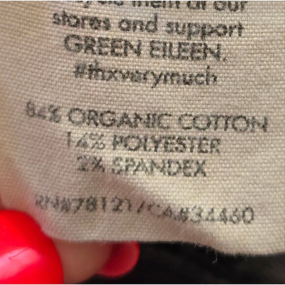 Eileen Fisher Dark Grey Black High Rise Wide Leg Denim Jeans Plus Size 16 - Picture 8 of 9